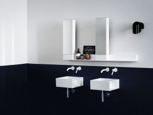 Подвесная квадратная мойка для рук из Cristalplant®