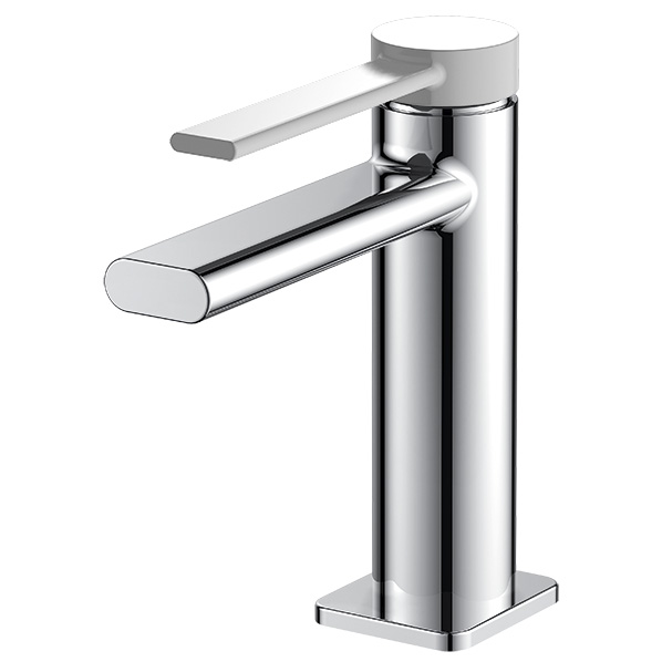 25-04L FENIX white  Смеситель для умывальника белая ручка ARGO kran 2504lfenixwhite