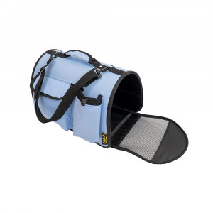 ПР0057526 Переноска для животных Вояж, голубая 45x29x27см Pride