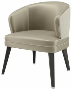 FRATO Кресло из атласа с подлокотниками  Fup010022aay