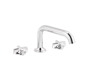 Хромированный латунный смеситель для раковины с 3 отверстиями