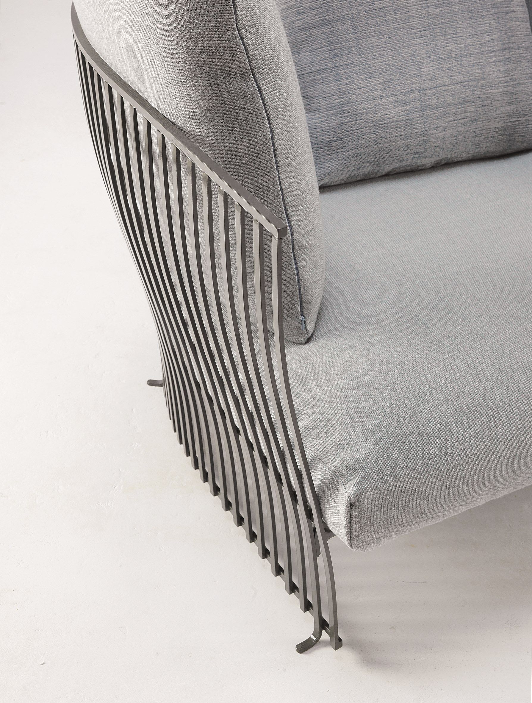 Тканевое и алюминиевое садовое кресло с подлокотниками Ethimo Venexia ARCH-00088409 - Вид №17