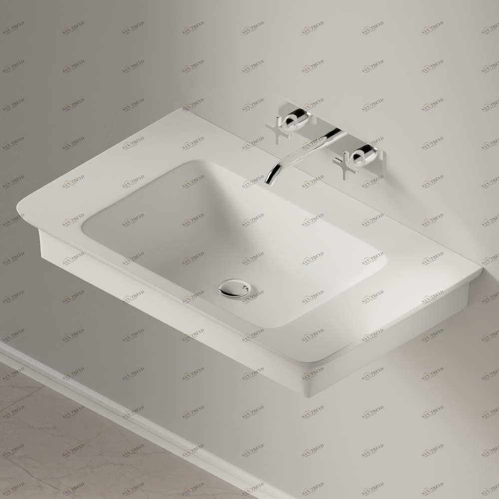 ACER10700RBB Подвесная раковина настенная прямоугольная Agape  белая 