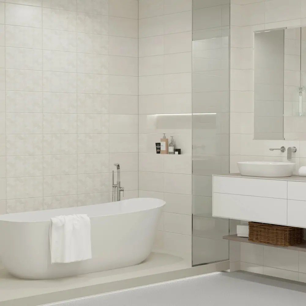 Настенная плитка KREAFORTA Mersey Tartine 20x40 см 1.62 м² матовая цвет серый 89413670 STLM-2174575 - Вид №5