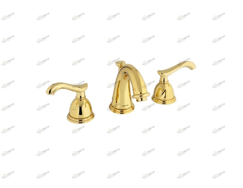 051001.000.30 Набор для раковины с тремя отверстиями Античная латунь Mestre Oman