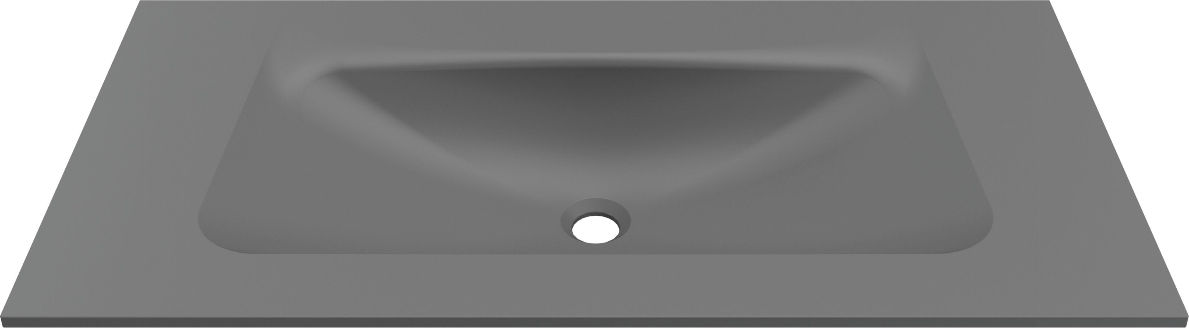 Одинарный прямоугольный умывальник Duratek с столешницей Elleci Bath ARCH-00013223 - Вид №1