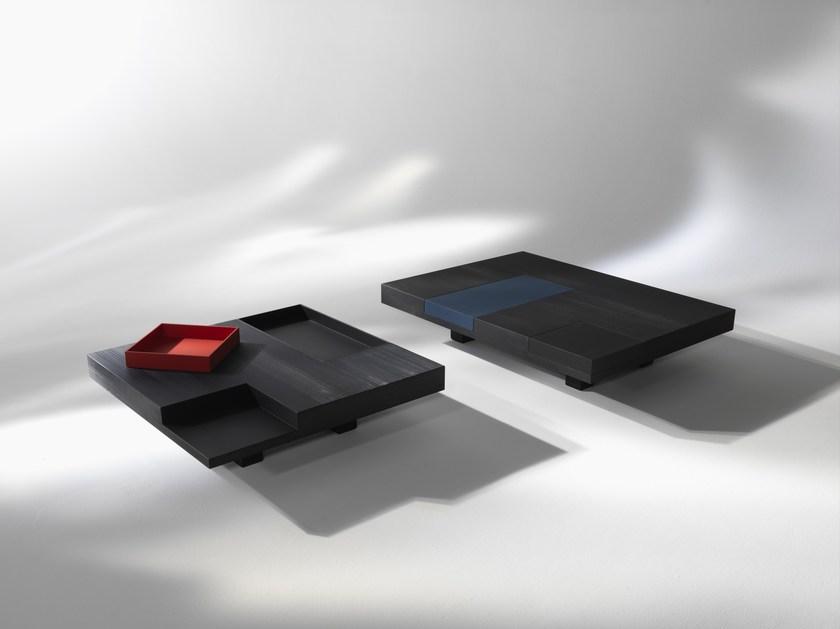 ALBEDO Низкий квадратный деревянный журнальный столик  Ny090lb  - Вид №5