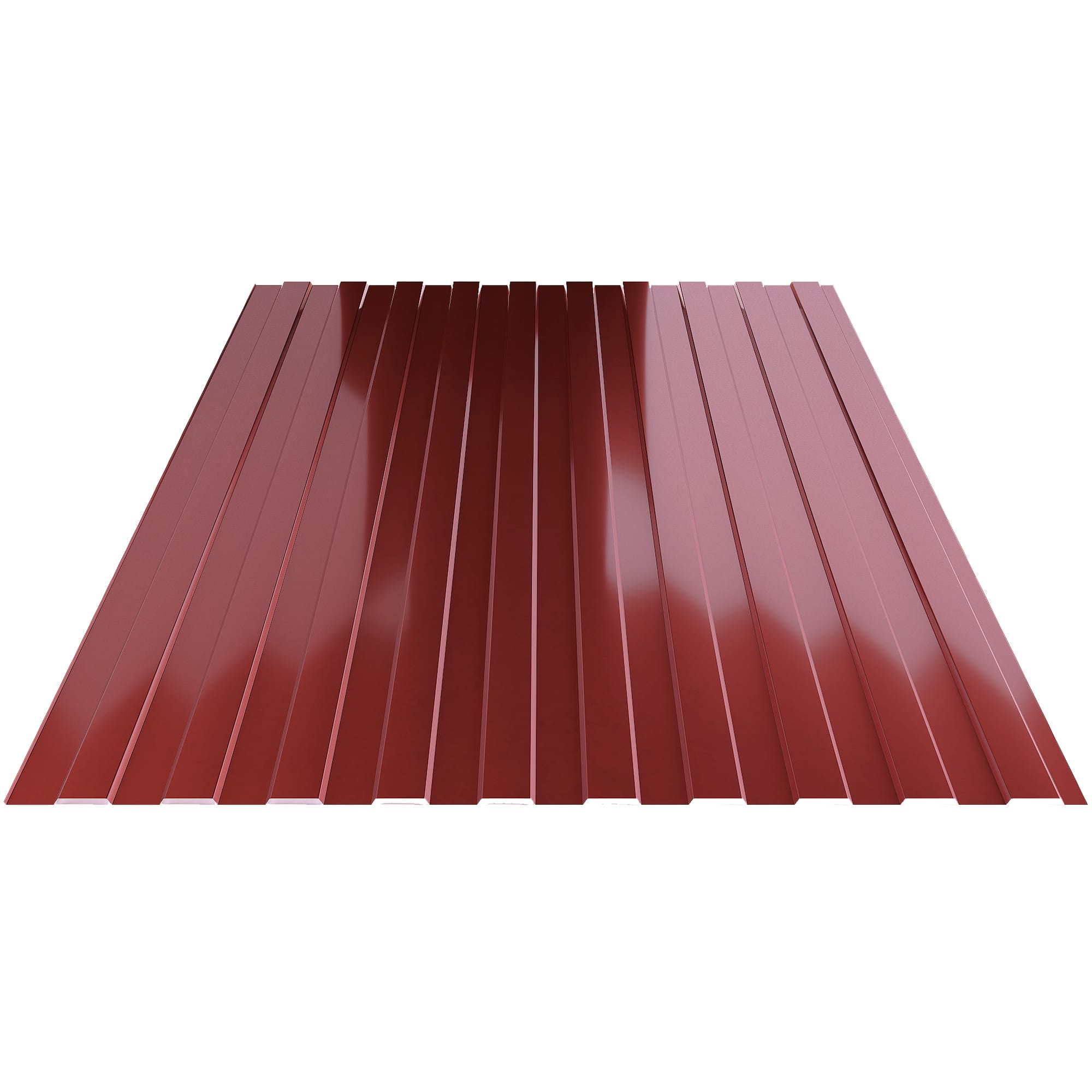 82763329 Профнастил С8 0.35мм 1.2х3м RAL 3005 Santreyd  - Вид №1