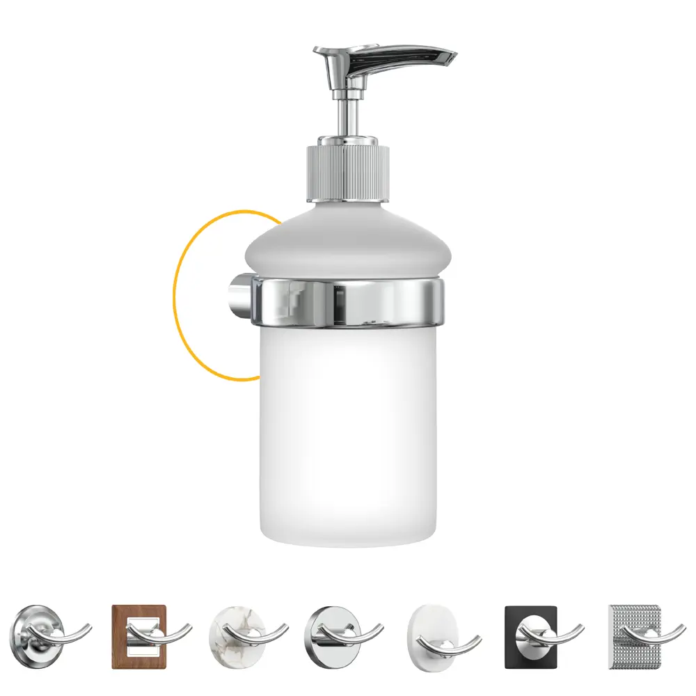 Дозатор для жидкого мыла Lemer You-Desigh стекло цвет хром/стекло You-design STLM-2167070