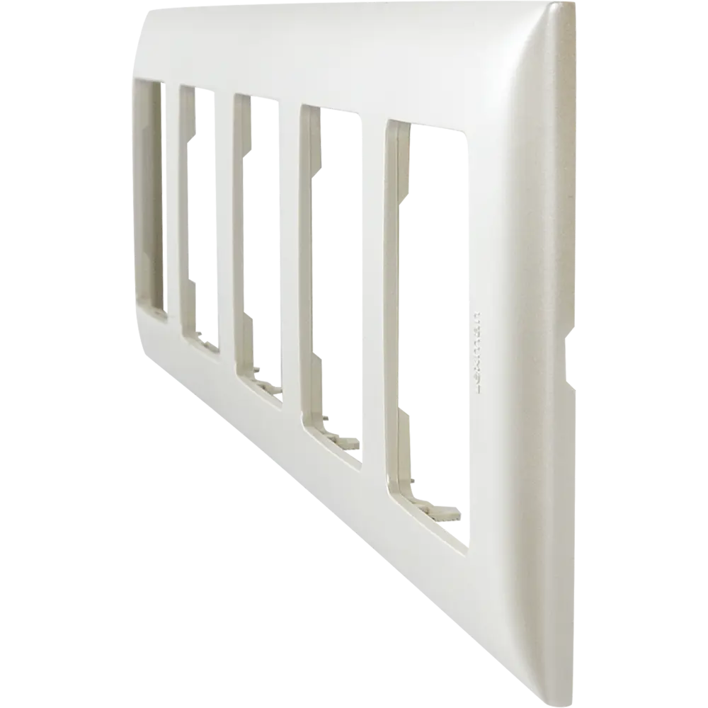 LEXMAN Lilian: Универсальная рамка для розеток на 5 постов в жемчужном цвете 86761632 STLM-1105423 - Вид №2