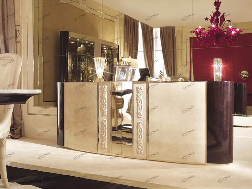 Turri Буфет из лакированной древесины с распашными дверцами Couture sun-id-1353789