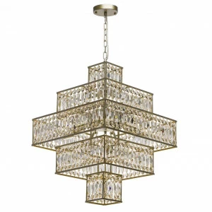 Подвесная люстра MW-Light Монарх 121012416 MW-LIGHT ДИЗАЙНЕРСКИЕ, МОНАРХ 278898 Золотой