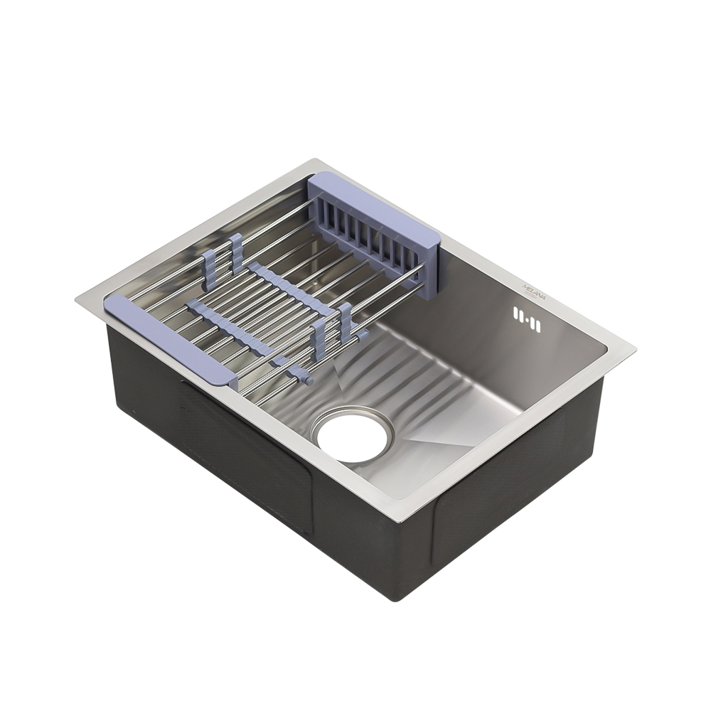 Мойка H5844 MELANA ProfLine 3,0/200 САТИН врезная прямоугольная с коландером H5844 H5844 сатин - Вид №5