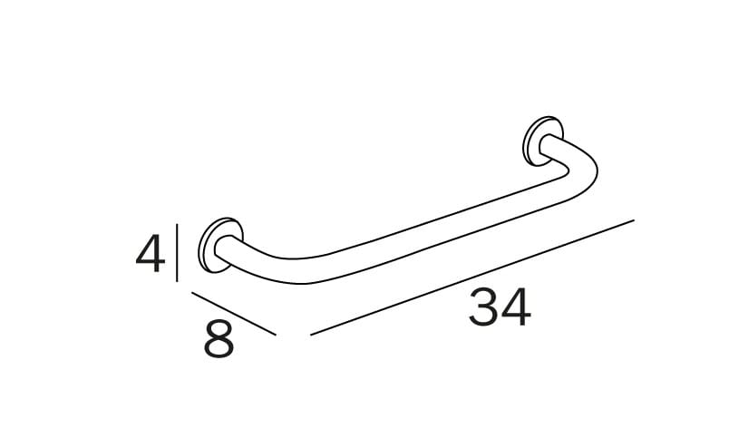 Металлический держатель для полотенец INDA® AV190 ARCH-00052066 - Вид №2