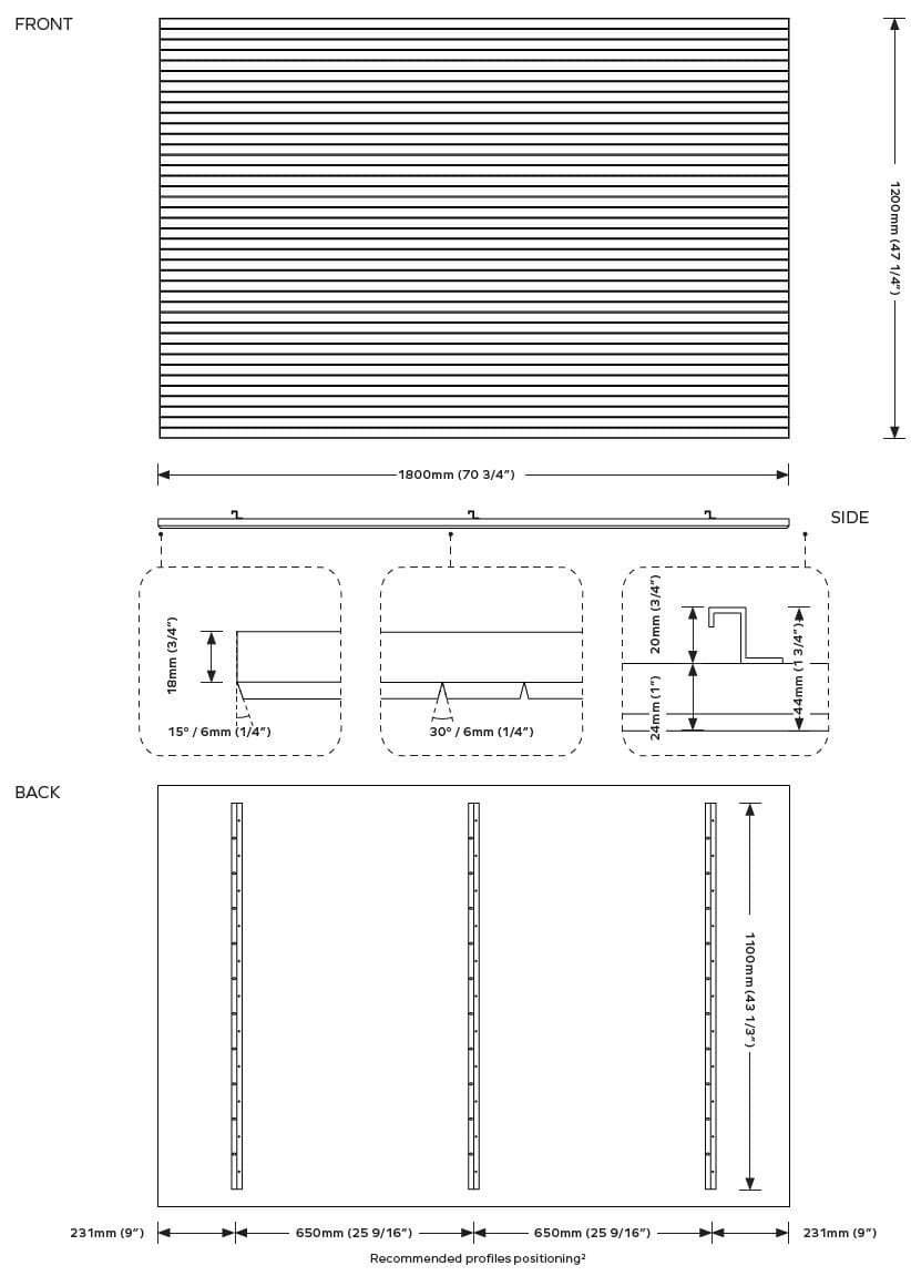 Потолочная акустическая панель из ПЭТ IMPACT ACOUSTIC® ARCHISONIC® Felt ARCH-00051068 - Вид №7
