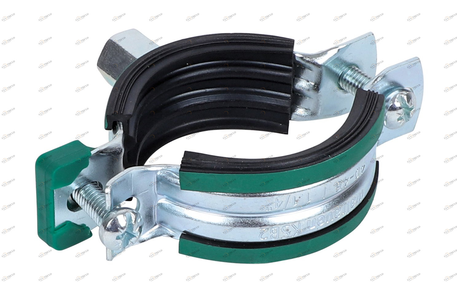 3396064 Крепление для труб  KSB2 Хомуты с вкладышем epdm (M8/10) для стальных, медных, чугунных и пластиковых (многослойных) труб WALRAVEN 