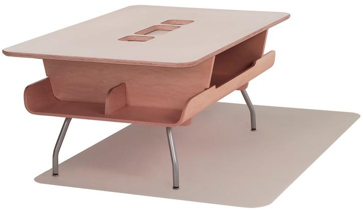 Herman Miller Прямоугольный деревянный журнальный столик с вещевым ящиком sun-id-1512108 - Вид №5