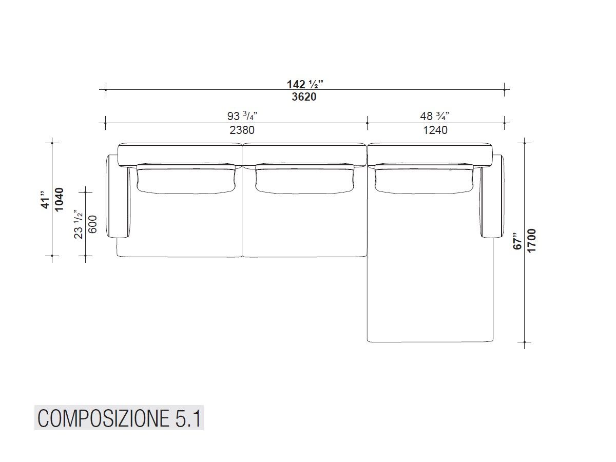3-местный тканевый диван Lema MUSTIQUE ARCH-00045048 - Вид №13