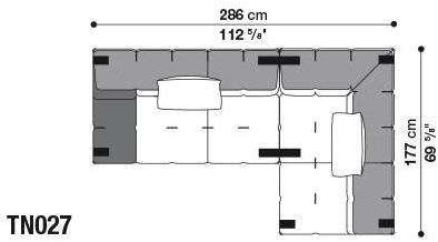 B&B Italia Модульный угловой диван из ткани Tufty-too sun-id-1506777 - Вид №11
