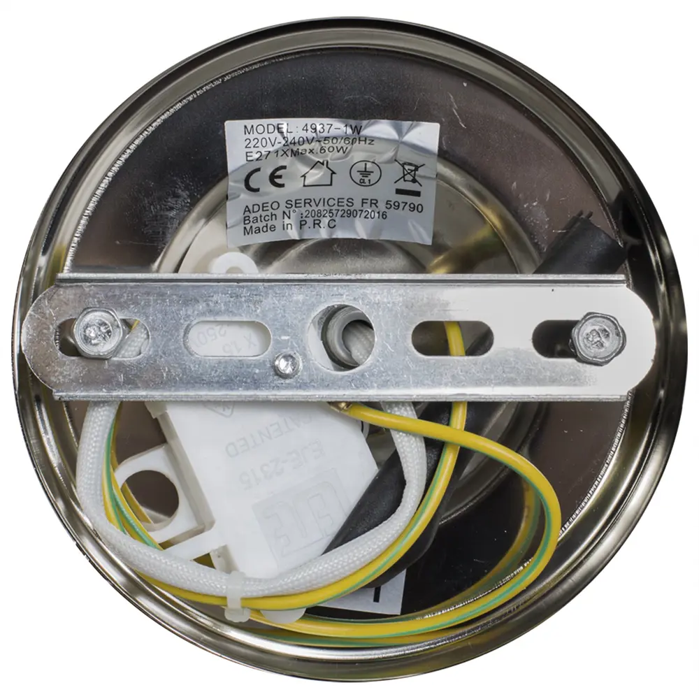 Бра Wonder 1xE27x60 Вт, стекло/металл/дерево 17817893 STLM-2169555 Santreyd  - Вид №1