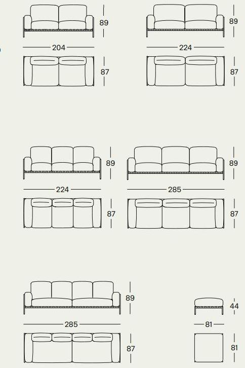 Zanotta Съемный тканевый диван Parco sun-id-1363039 - Вид №6