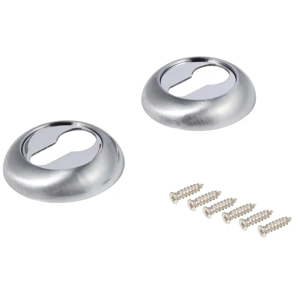 Защитная накладка EDSON для дверного замка - матовый хром 82677938 STLM-0900054 - Вид №1