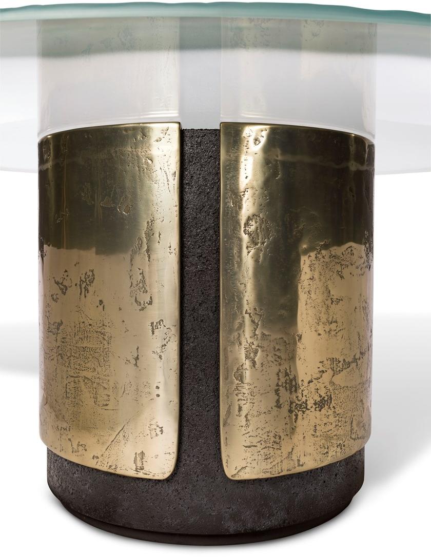 Visionnaire Круглый обеденный стол из пескоструйного стекла sun-id-1512823 - Вид №3