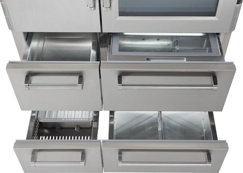 Sub-Zero Холодильник из нержавеющей стали со стеклянной дверцей класса а + Pro 48 Icbpro4850g  - Вид №6