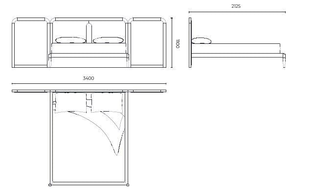 Двуспальная кровать из шпона Stylish Club His &amp ARCH-00082947 - Вид №12