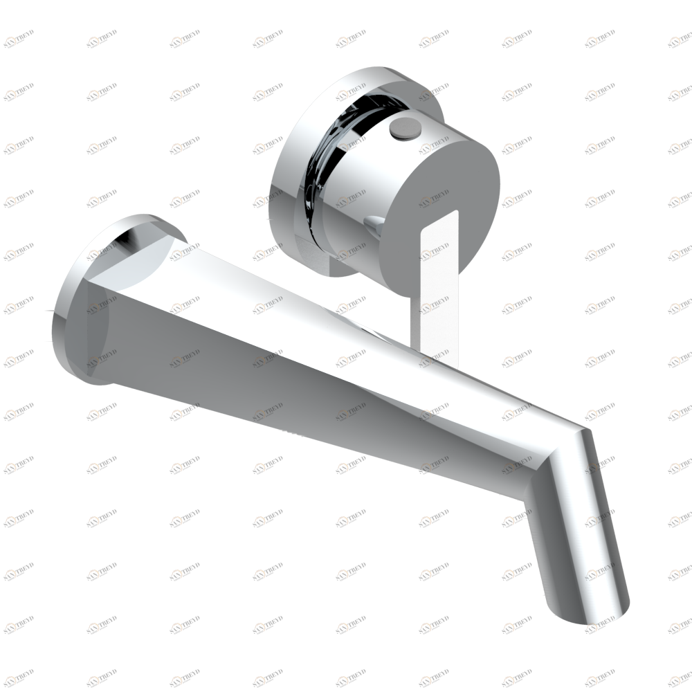 G6E-6541B Trim only for Built-in basin mixer with spout (two x 1/2'' inlets and one 1/2'' outlet), without waste Thg-paris Metamorphose с белой керамикой Хром G6E 6541B A02 CAT.A