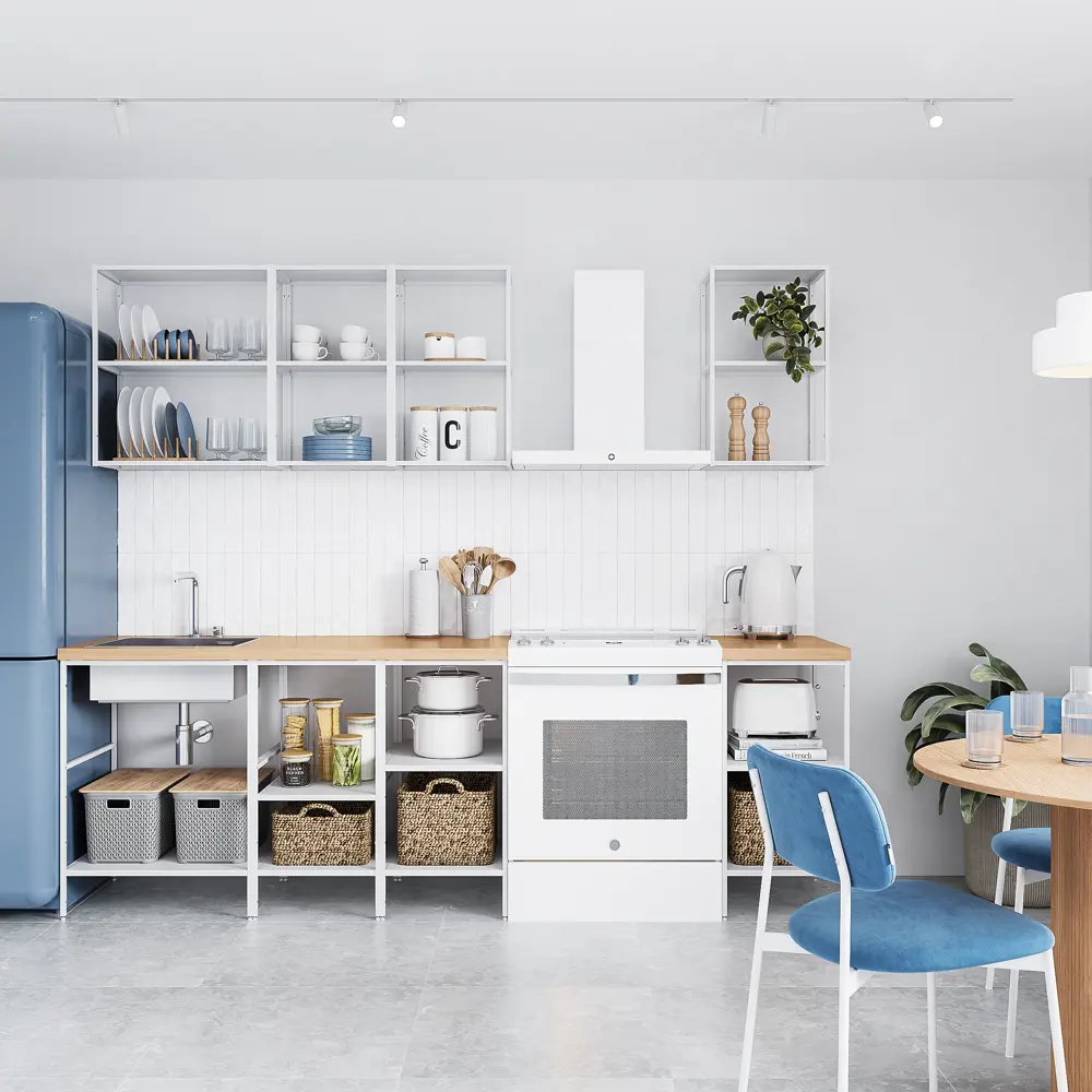 Напольный шкаф KONSENSA для кухни 40x87x56 см белый 89422276 STLM-1566359 - Вид №8