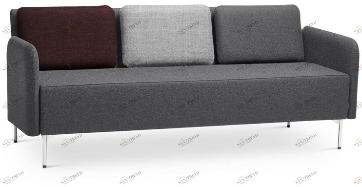 Offecct 3-х местный тканевый диван Playback sun-id-1516604