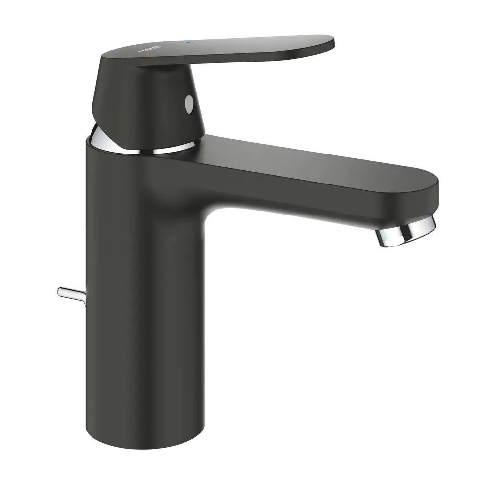 Смеситель для раковины Grohe Eurosmart Cosmo M однорычажный цвет чёрный 82199447 STLM-2000585 Eurosmart Cosmopolitan - Вид №1