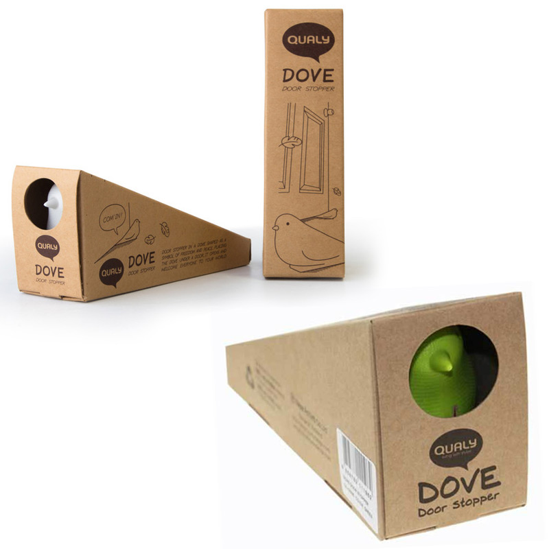 Подпорка для двери Dove розовая Qualy QL10095PK - Вид №3