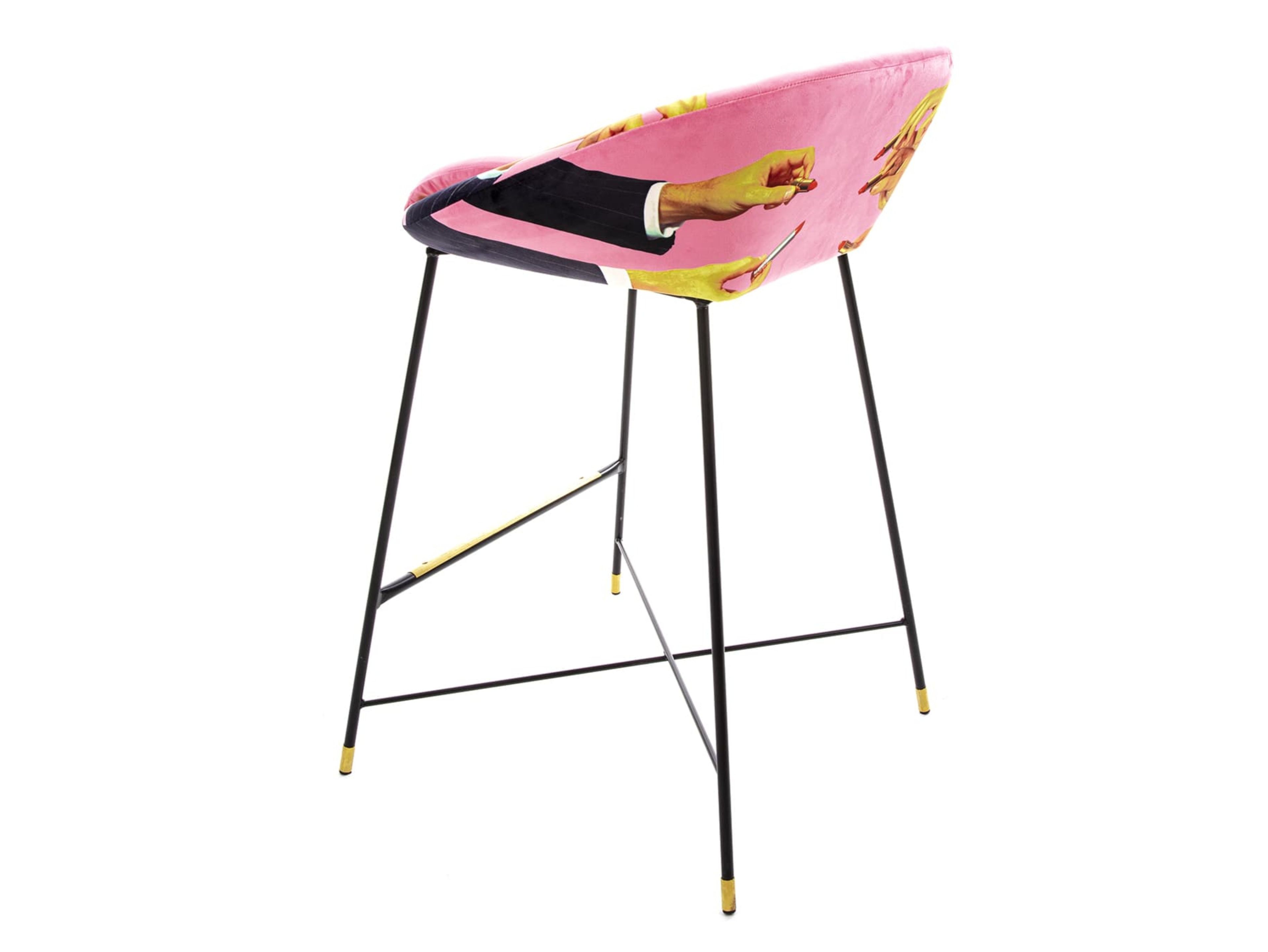 Высокий стул из ткани Seletti PINK LIPSTICKS ARCH-00144685 - Вид №2