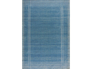 Прямоугольный полосатый шерстяной ковер