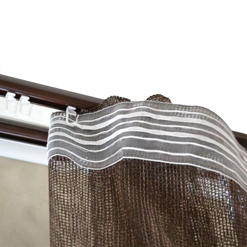 Штора на ленте «Вензель» 160х260 см жаккард цвет кофе WITERRA STLM-2034422 - Вид №3