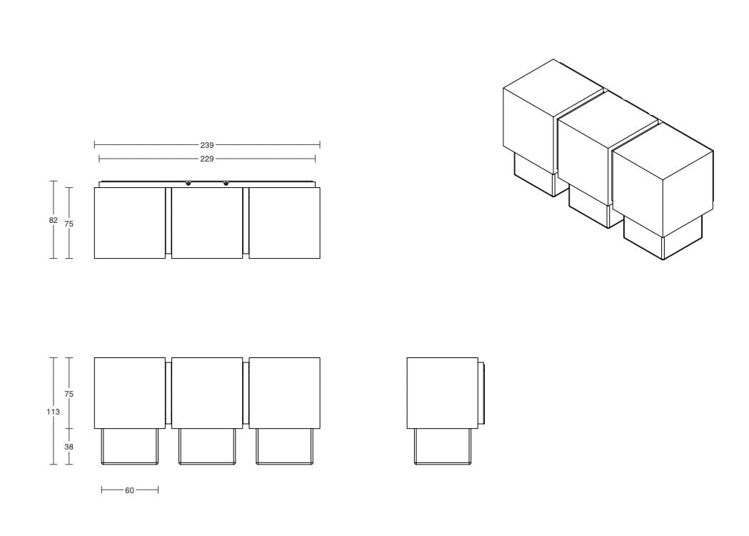 Открытый светодиодный настенный светильник Articolo Studios куб ARCH-00062143 - Вид №2