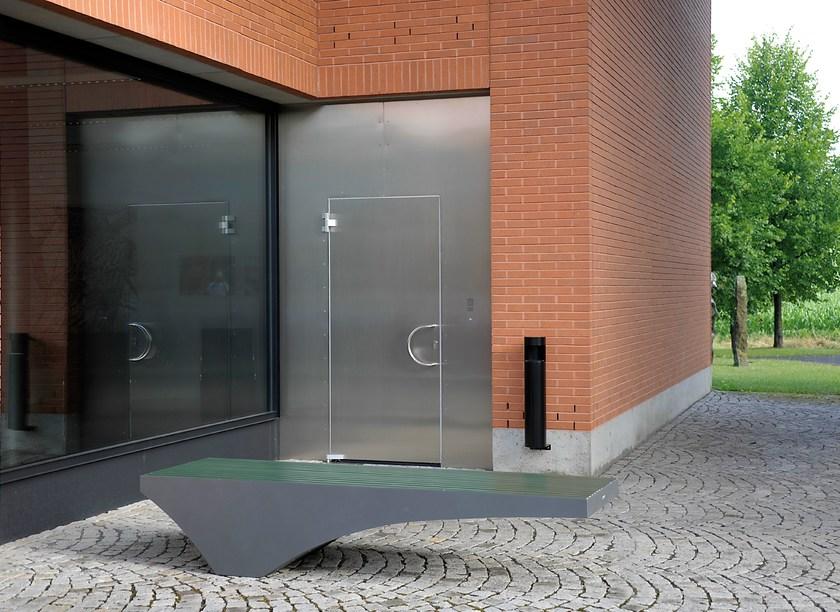 BENKERT BANKE Скамейка из нержавеющей стали и пэт без спинки Comfony sun-id-1415336 - Вид №3