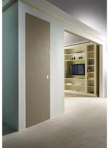 BARAUSSE Раздвижная дверь заподлицо с отделкой под бетон Secret