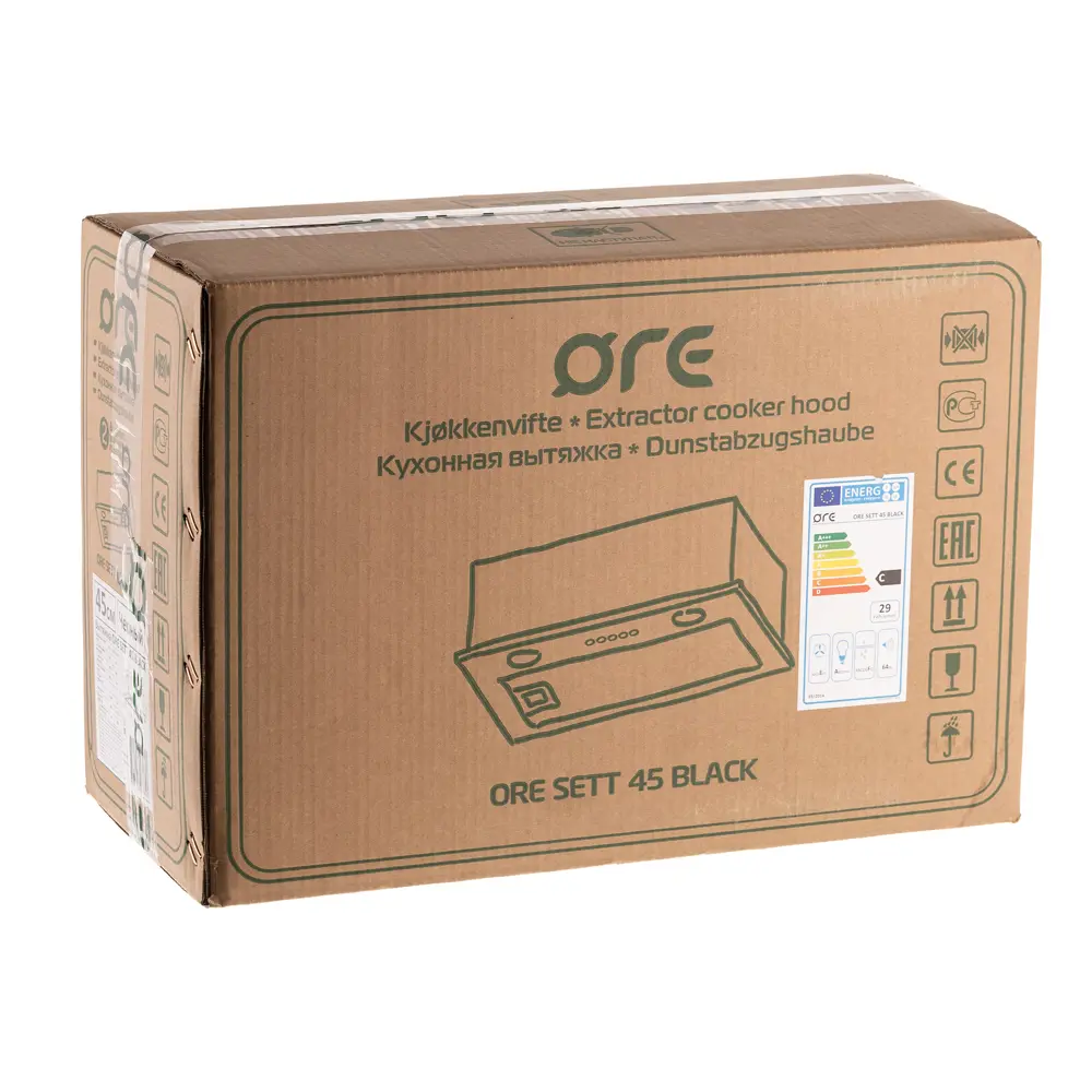 Встраиваемая вытяжка Ore Sett 45 45 см цвет черный STLM-2170596 - Вид №9