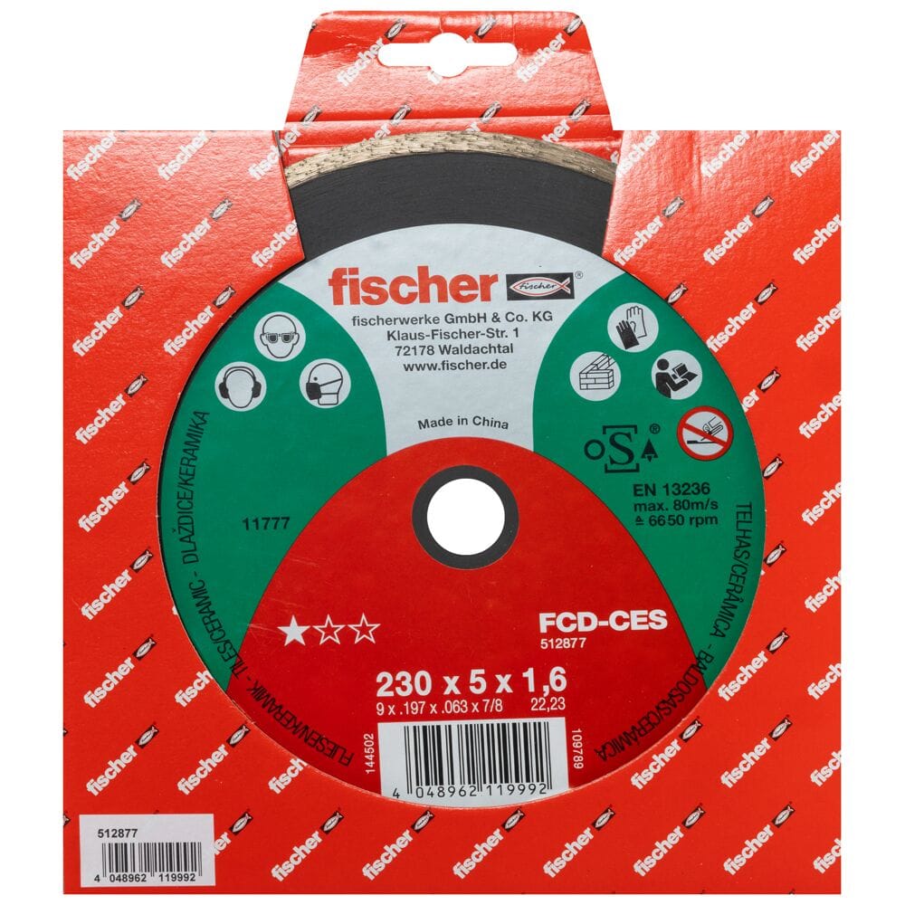 Алмазный отрезной диск FISCHER FCD-CES ARCH-00004426 - Вид №5