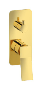 Внешние части встроенного в стену смесителя на 3 потребителя WE ARE IB wa706rs Gold Wave
