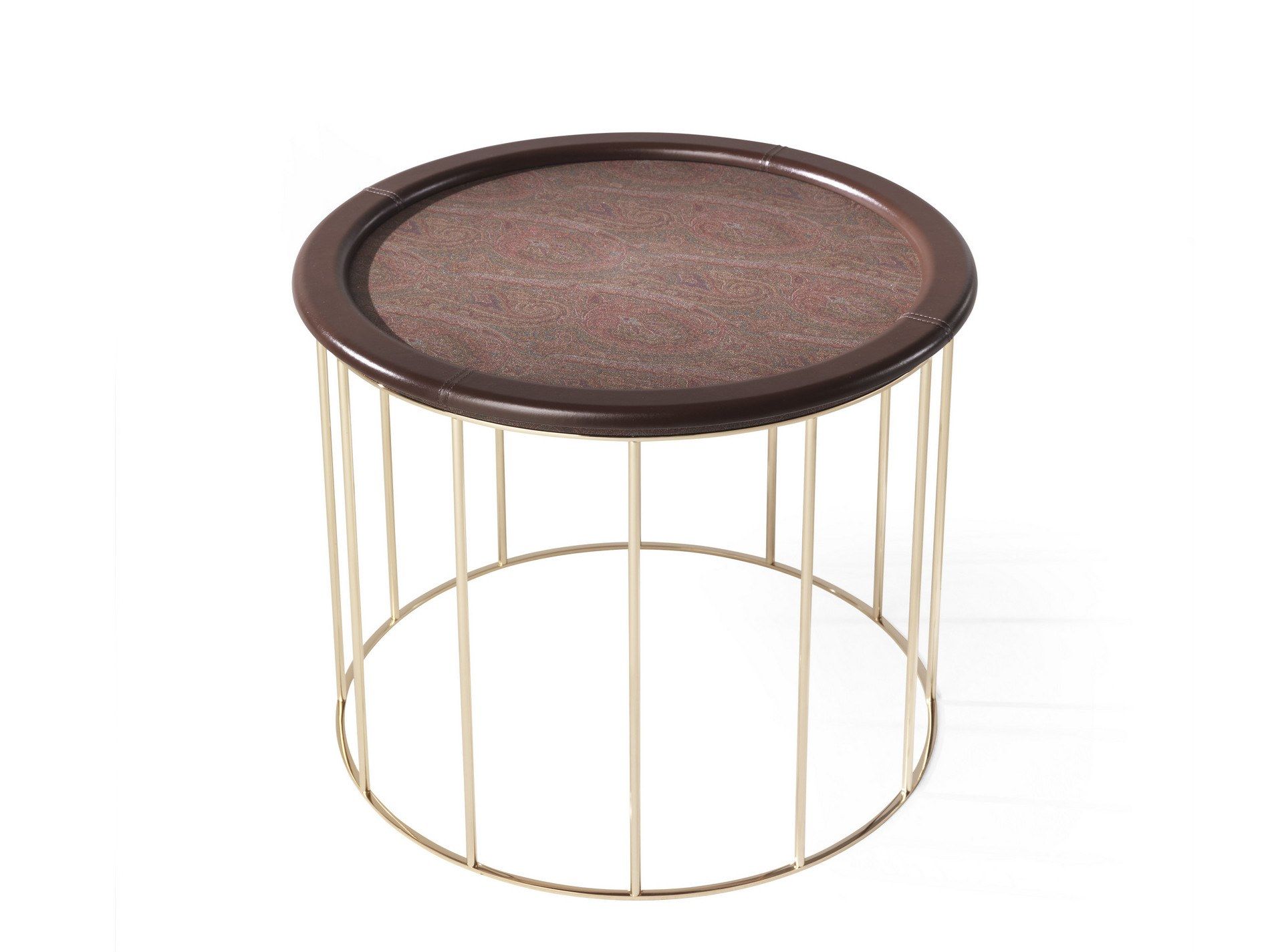 Круглый деревянный журнальный столик ETRO Home Interiors VESSEL ARCH-00012250 - Вид №1