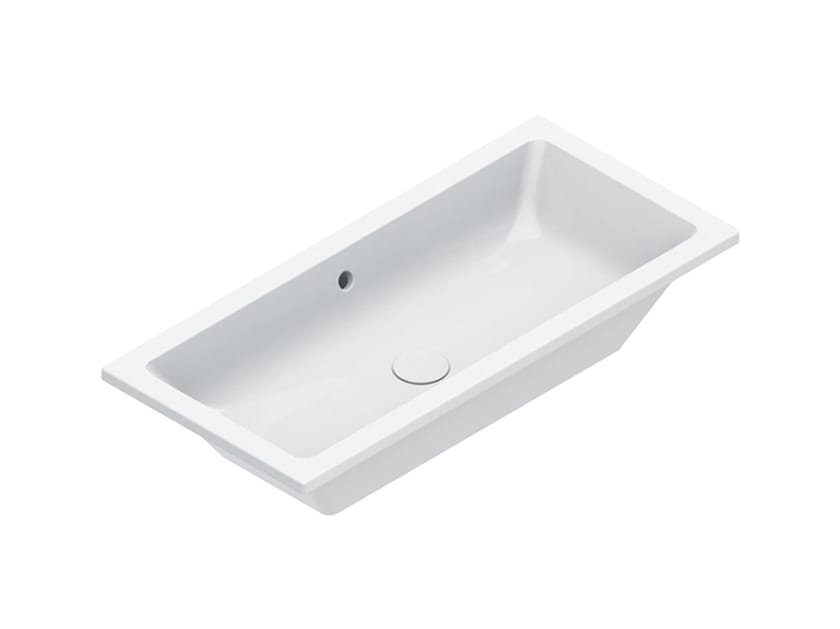 Прямоугольный одноэтажный встраиваемый умывальник CERAMICA CATALANO ноль ARCH-00082780