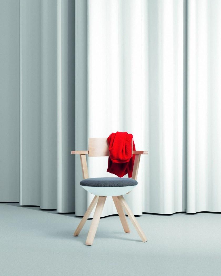 Artek Вращающееся кресло с обивкой из березы sun-id-1409502 - Вид №4