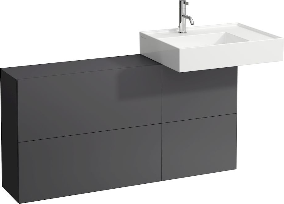 H8103347571121 Раковина с полочкой справа, со специальным скрытым сливом LAUFEN PRO - Вид №8