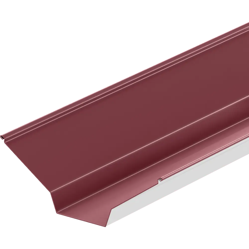 Ендова верхняя 115x30x115 мм 2 м RAL 3005 0.4 мм красный 86778582 STLM-2111396 ВЕГА 