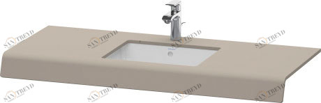 DS828C04343 Консоль DuraStyle #DS828C 550 мм Базальт матовый, декор Duravit