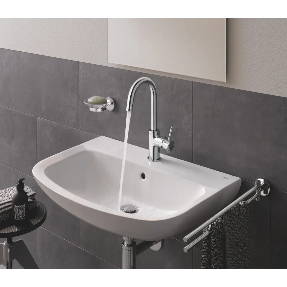 Смеситель для раковины Grohe Start Classic однорычажный с высоким изливом цвет хром 81897756 STLM-2192580 Bau Classic - Вид №3